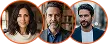 Avatars van tevreden Baykar gebruikers